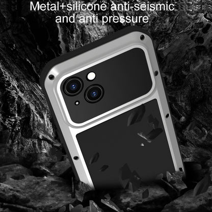 For iPhone 15 LOVE MEI Metal Shockproof Life Waterproof Dustproof Phone Case(Yellow) - iPhone 15 Cases by LOVE MEI | Online Shopping UK | buy2fix