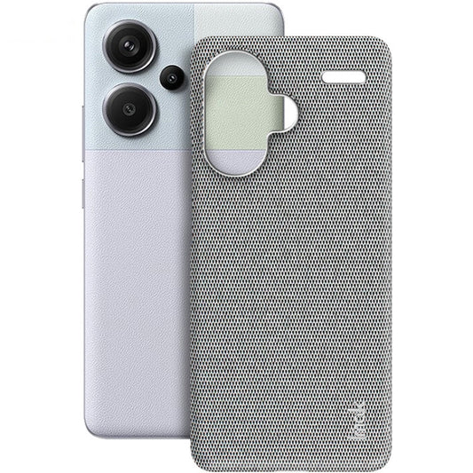 For Xiaomi Redmi Note 13 Pro+ 5G imak Ruiyi Series Cloth Texture PU + PC Phone Case(Light Grey) - Note 13 Pro+ Cases by imak | Online Shopping UK | buy2fix