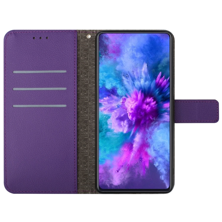 For Sony Xperia 10 VI Rhombic Grid Texture Leather Phone Case(Purple) - Sony Cases by buy2fix | Online Shopping UK | buy2fix