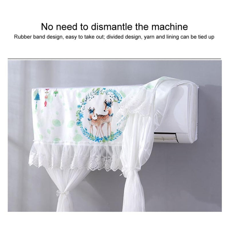 Do Not Take Dust-proof And Anti Direct Blowing Simple Wind Hanging Machine Air Conditioner Moon Cover, Size:Width 92 × Thickness 20 × Height 90cm(Flamingo) - Dust Covers by buy2fix | Online Shopping UK | buy2fix