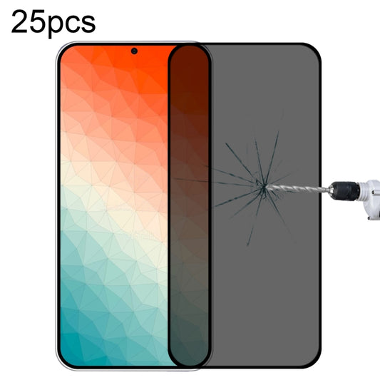 For Samsung Galaxy S24+ 5G 25pcs Full Cover Anti-peeping Tempered Glass Film,  Support Fingerprint Unlocking - Galaxy S24+ 5G Tempered Glass by buy2fix | Online Shopping UK | buy2fix