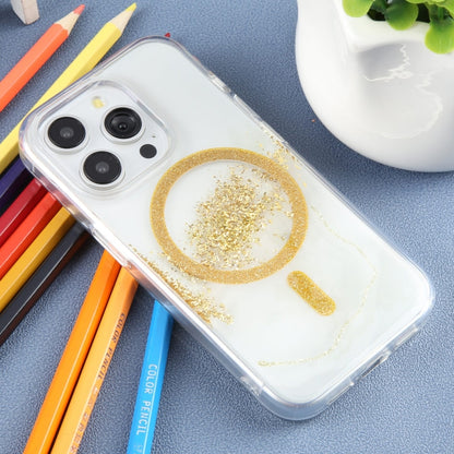 For iPhone 15 Pro DFANS DESIGN Magsafe Magnetic Starlight Shining Phone Case(Gold Foil Marble) - iPhone 15 Pro Cases by DFANS DESIGN | Online Shopping UK | buy2fix