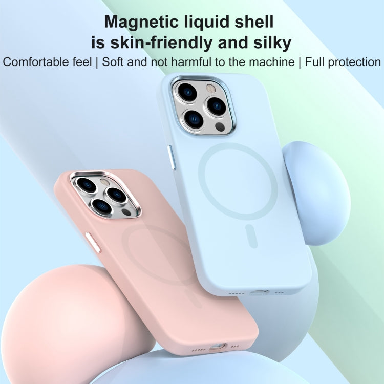 For iPhone 15 Pro Max Mutural Karen Series Liquid Silicone Magsafe Phone Case(Midnight) - iPhone 15 Pro Max Cases by Mutural | Online Shopping UK | buy2fix