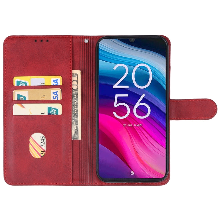 For TCL 505 Leather Phone Case(Red) - More Brand by buy2fix | Online Shopping UK | buy2fix