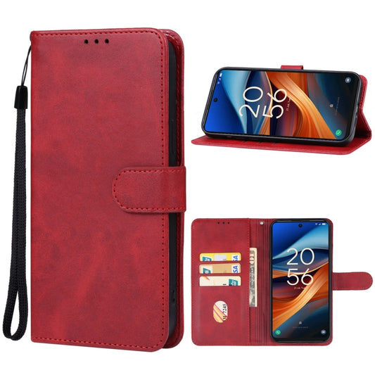 For TCL 50 XL 5G Leather Phone Case(Red) - More Brand by buy2fix | Online Shopping UK | buy2fix