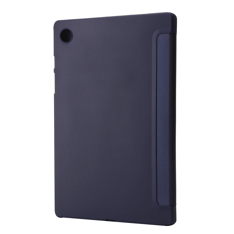 For Samsung Galaxy Tab A9 TPU Deformation Multi-Fold Leather Tablet Case(Navy Blue) - Galaxy Tab A9 by buy2fix | Online Shopping UK | buy2fix