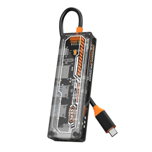 SW5R 5 in 1 Type-C to PD + USB3.0 + USB2.0 + HDMI + RJ45 HUB Docking Station(Grey) - USB HUB by buy2fix | Online Shopping UK | buy2fix