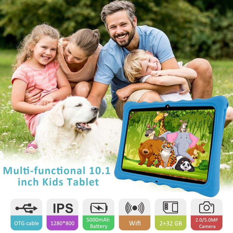 T12 Kid Tablet 10.1 inch,  2GB+32GB, Android 10 Unisoc SC7731E Quad Core CPU Support Parental Control Google Play(Blue) -  by buy2fix | Online Shopping UK | buy2fix