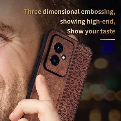 For Honor 100 AZNS 3D Embossed Skin Feel Phone Case(Dark Green) - Honor Cases by AZNS | Online Shopping UK | buy2fix