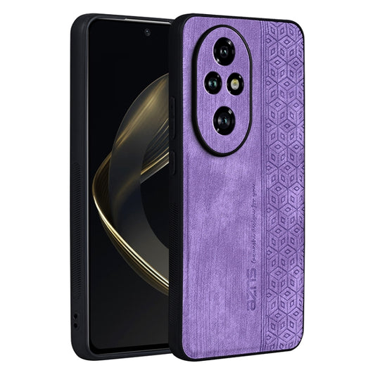 For Honor 200 AZNS 3D Embossed Skin Feel Phone Case(Purple) - Honor Cases by AZNS | Online Shopping UK | buy2fix