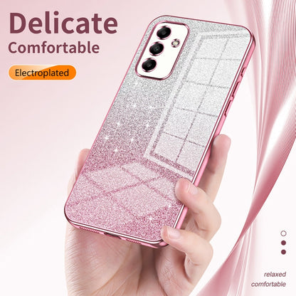 For Samsung Galaxy S24 5G Gradient Glitter Powder Electroplated Phone Case(Silver) - Galaxy S24 5G Cases by buy2fix | Online Shopping UK | buy2fix