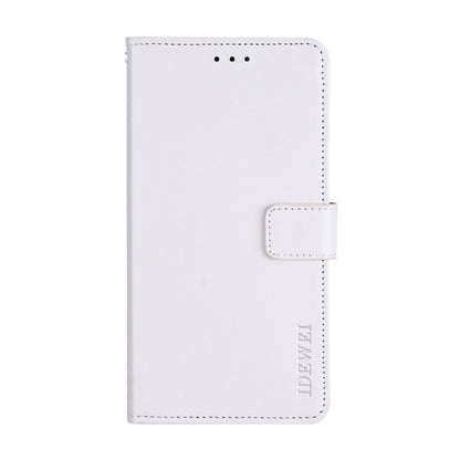 For Nokia G42 5G idewei Crazy Horse Texture Leather Phone Case with Holder(White) - Nokia Cases by idewei | Online Shopping UK | buy2fix