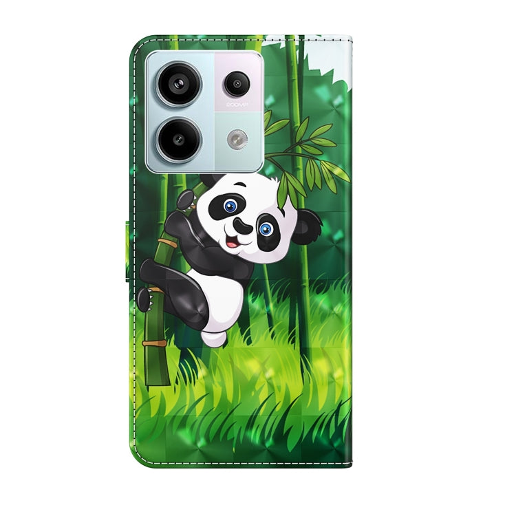 For Xiaomi Redmi Note 13 Pro 5G 3D Painting Pattern Flip Leather Phone Case(Bamboo Panda) - Note 13 Pro Cases by buy2fix | Online Shopping UK | buy2fix