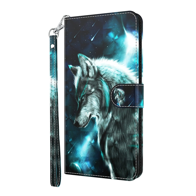 For Xiaomi Redmi Note 13 Pro+ 3D Painting Pattern Flip Leather Phone Case(Wolf) - Note 13 Pro+ Cases by buy2fix | Online Shopping UK | buy2fix