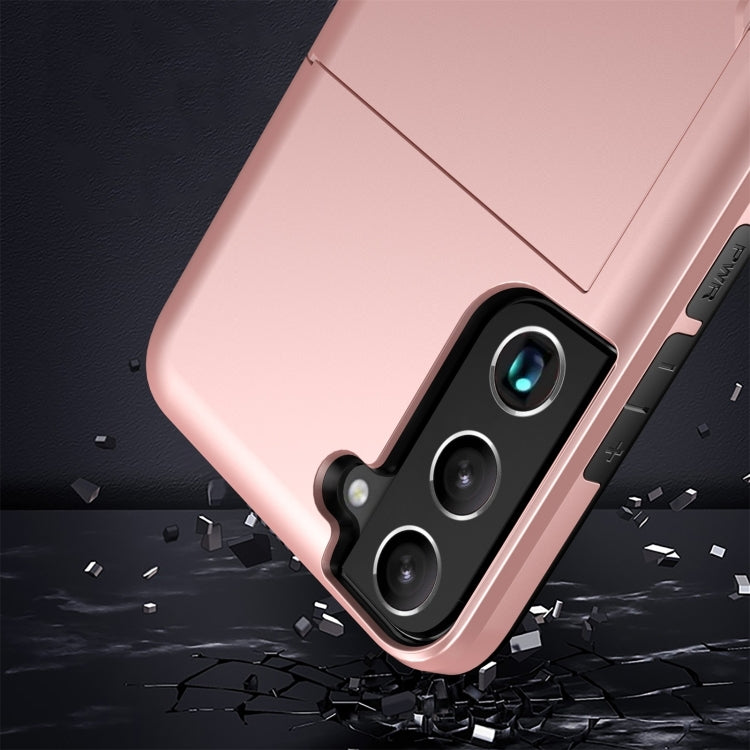 For Samsung Galaxy S25 Ultra 5G Shockproof Armor Phone Case with Card Slot(Rose Gold) - Galaxy S25 Ultra 5G Cases by buy2fix | Online Shopping UK | buy2fix