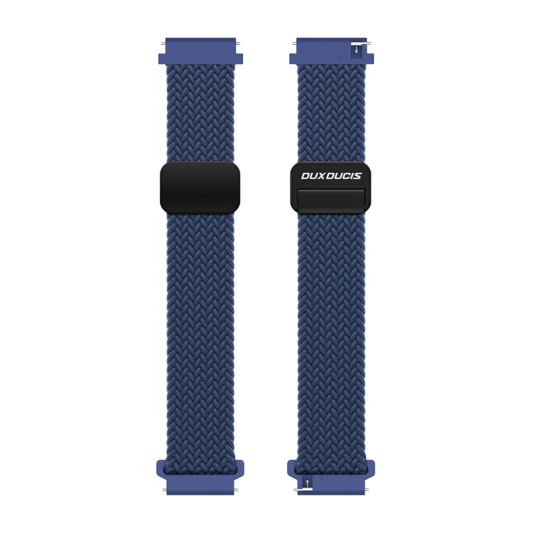 DUX DUCIS Mixture Pro Series Magnetic Buckle Nylon Braid Watch Band, Size:22mm(Storm Blue) - 22mm Bands by DUX DUCIS | Online Shopping UK | buy2fix