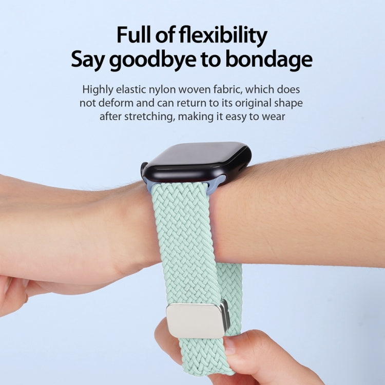 For Apple Watch Ultra 2 49mm DUX DUCIS Mixture Pro Series Magnetic Buckle Nylon Braid Watch Band(Light Mint) - Watch Bands by DUX DUCIS | Online Shopping UK | buy2fix