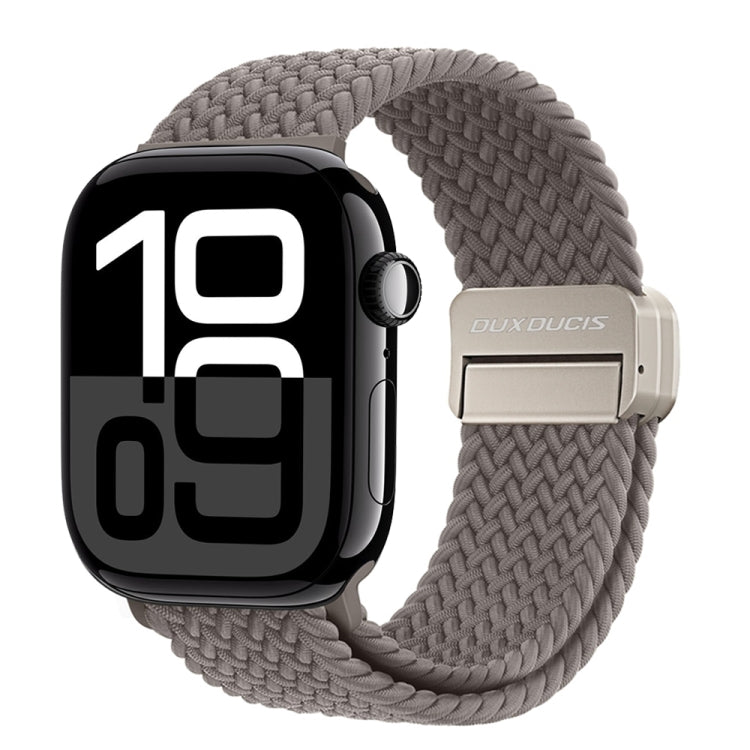 For Apple Watch Series 10 42mm DUX DUCIS Mixture Pro Series Magnetic Buckle Nylon Braid Watch Band(Clay) - Watch Bands by DUX DUCIS | Online Shopping UK | buy2fix