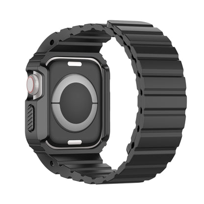 For Apple Watch SE 2023 40mm DUX DUCIS OA Series Integrated Magnetic Watch Band(Black) - Watch Bands by DUX DUCIS | Online Shopping UK | buy2fix