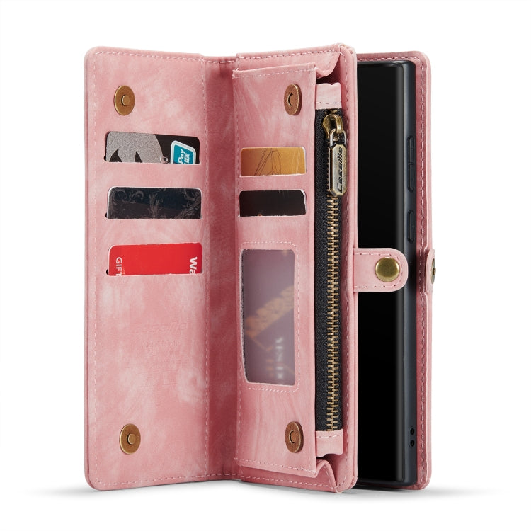 For Samsung Galaxy Note20 Ultra CaseMe-008 Detachable Multifunctional Horizontal Flip Leather Case with Card Slot & Holder & Zipper Wallet & Photo Frame (Pink) - Galaxy Note20 Ultra Cases by CaseMe | Online Shopping UK | buy2fix