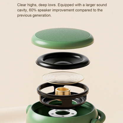 EWA A20 Mini Bluetooth Bass Radiator Metal Speaker(Green) - Mini Speaker by EWA | Online Shopping UK | buy2fix