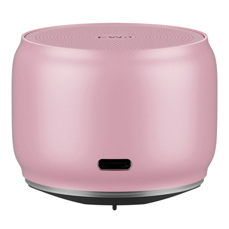 EWA A126 Mini Bluetooth 5.0 Bass Radiator Metal Speaker(Pink) - Mini Speaker by EWA | Online Shopping UK | buy2fix