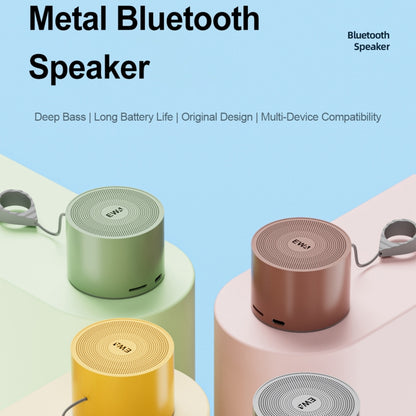 EWA A129 Mini Bluetooth 5.0 Bass Radiator Metal Speaker(Black) - Mini Speaker by EWA | Online Shopping UK | buy2fix