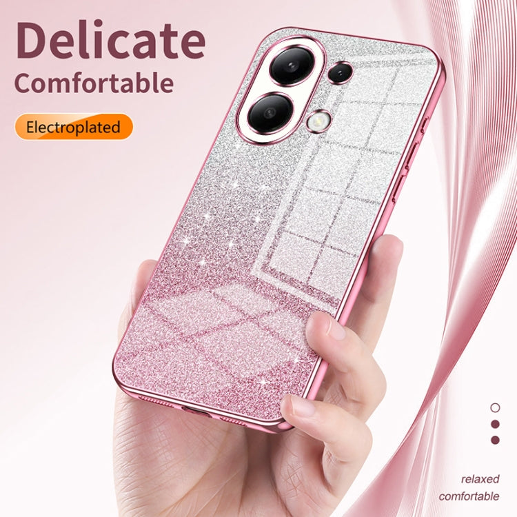 For Xiaomi Redmi Note 10 Pro/10 Pro Max Gradient Glitter Powder Electroplated Phone Case(Gold) - Xiaomi Cases by buy2fix | Online Shopping UK | buy2fix