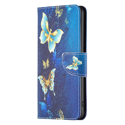 For OnePlus 12 5G Drawing Pattern Leather Phone Case(Gold Butterfly) - OnePlus Cases by buy2fix | Online Shopping UK | buy2fix