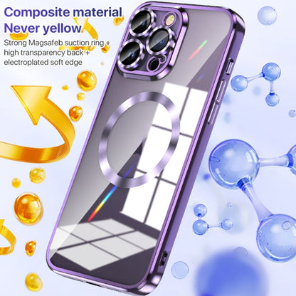 For iPhone 13 MagSafe CD Texture Metal Lens Frame Full Coverage Phone Case(Silver) - iPhone 13 Cases by buy2fix | Online Shopping UK | buy2fix