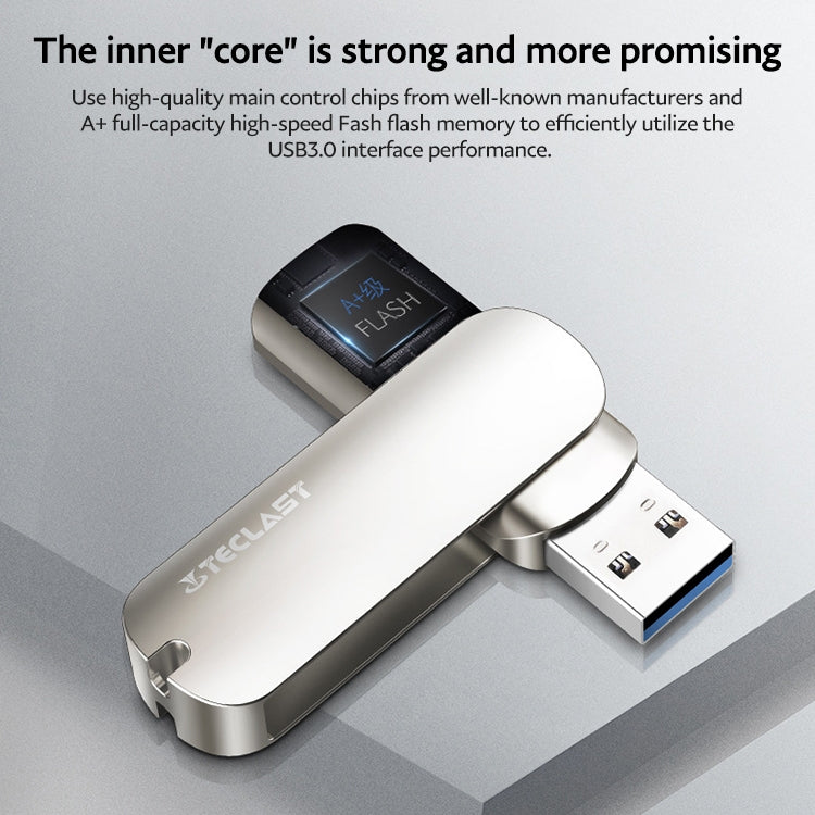 Teclast Leishen Plus Series USB3.0 Twister Flash Drive, Memory:32GB(Silver) - USB Flash Drives by TECLAST | Online Shopping UK | buy2fix