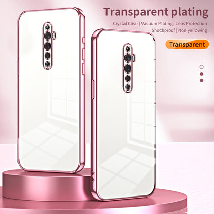 For OPPO Reno2 Z / Reno2 F Transparent Plating Fine Hole Phone Case(Purple) - OPPO Cases by buy2fix | Online Shopping UK | buy2fix