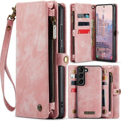 For Samsung Galaxy S24 5G CaseMe 008 Detachable Multifunctional Leather Phone Case(Pink) - Galaxy S24 5G Cases by CaseMe | Online Shopping UK | buy2fix