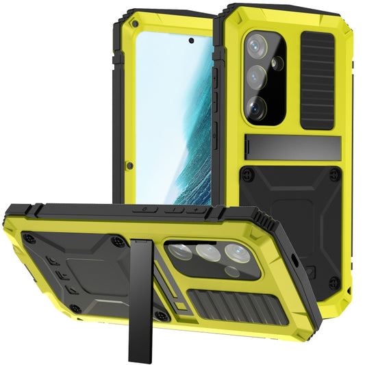 For Samsung Galaxy S24+ 5G R-JUST Life Waterproof Dustproof Shockproof Phone Case(Yellow) - Galaxy S24+ 5G Cases by R-JUST | Online Shopping UK | buy2fix