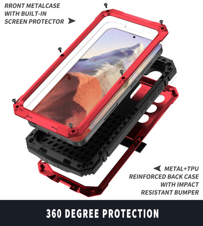 For Samsung Galaxy S24 5G R-JUST Life Waterproof Dustproof Shockproof Phone Case(Red) - Galaxy S24 5G Cases by R-JUST | Online Shopping UK | buy2fix