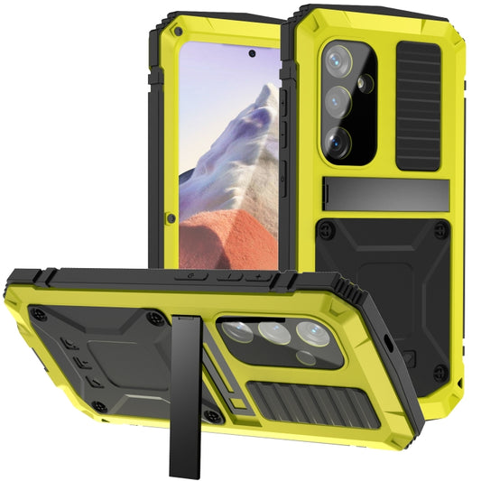 For Samsung Galaxy S24 5G R-JUST Life Waterproof Dustproof Shockproof Phone Case(Yellow) - Galaxy S24 5G Cases by R-JUST | Online Shopping UK | buy2fix