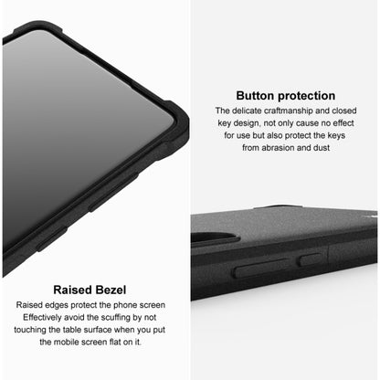 For Xiaomi Redmi 13C 5G/13R 5G imak Shockproof Airbag TPU Phone Case(Matte Black) - Xiaomi Cases by imak | Online Shopping UK | buy2fix