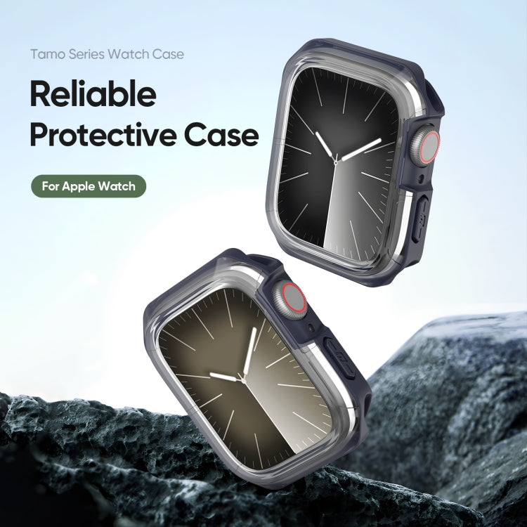 For Apple Watch 9 / 8 / 7 45mm DUX DUCIS Tamo Series Hollow PC + TPU Watch Protective Case(Transparent Midnight) - Watch Cases by DUX DUCIS | Online Shopping UK | buy2fix