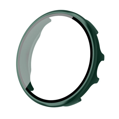 For Aigo GTV2 PC + Tempered Film Integrated Watch Protective Case(Dark Green) - Watch Case by buy2fix | Online Shopping UK | buy2fix