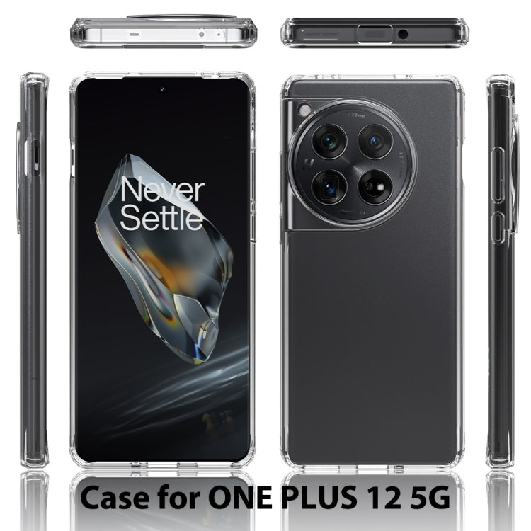 For OnePlus 12 Scratchproof Acrylic TPU Phone Case(Transparent) - OnePlus Cases by buy2fix | Online Shopping UK | buy2fix