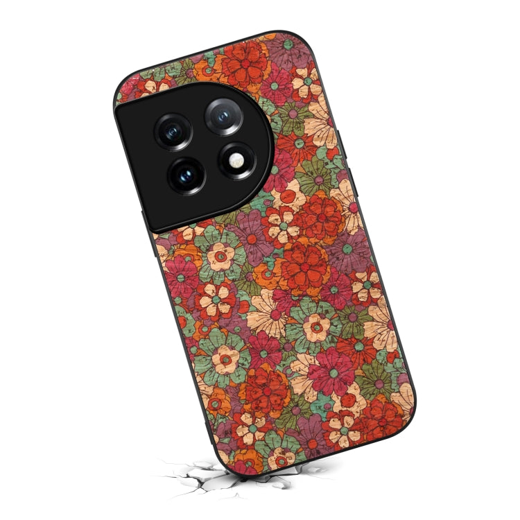 For OnePlus 11 Four Seasons Flower Language Series TPU Phone Case(Summer Red) - OnePlus Cases by buy2fix | Online Shopping UK | buy2fix