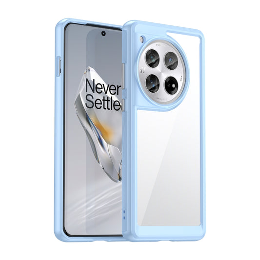 For OnePlus 12 Colorful Series Acrylic Hybrid TPU Phone Case(Blue) - OnePlus Cases by buy2fix | Online Shopping UK | buy2fix