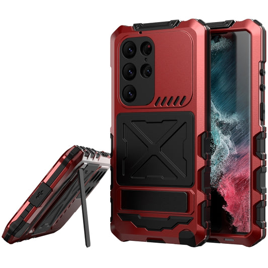 For Samsung Galaxy S24 Ultra 5G R-JUST Life Waterproof Dustproof Shockproof Phone Case(Red) - Galaxy S24 Ultra 5G Cases by R-JUST | Online Shopping UK | buy2fix