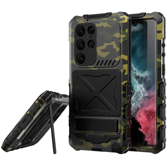 For Samsung Galaxy S24 Ultra 5G R-JUST Life Waterproof Dustproof Shockproof Phone Case(Camouflage) - Galaxy S24 Ultra 5G Cases by R-JUST | Online Shopping UK | buy2fix