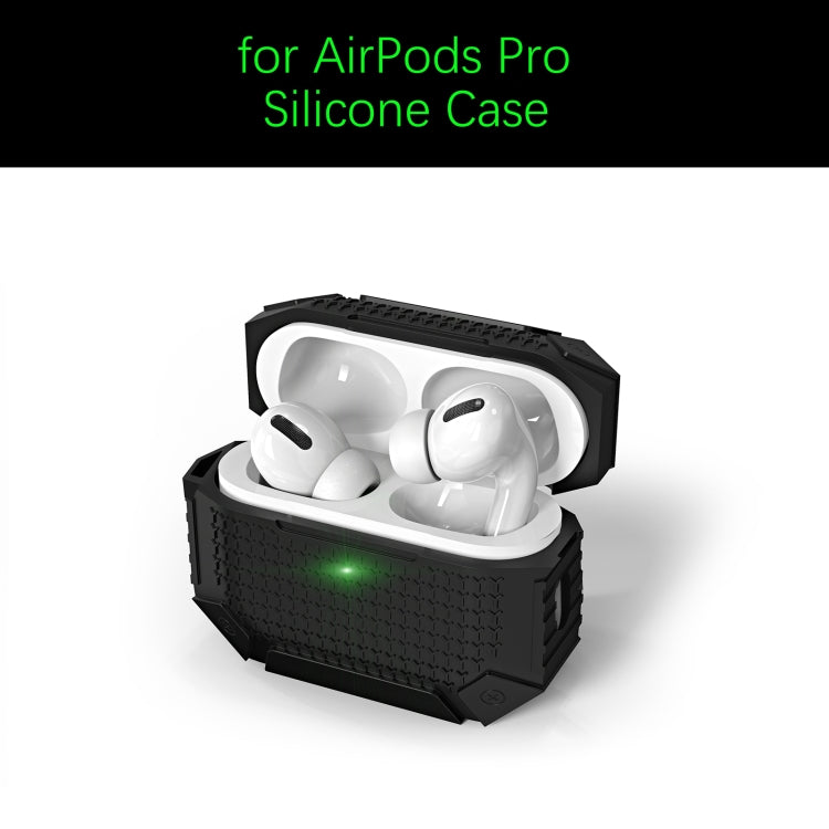 For AirPods 3 Wireless Earphones Shockproof Armor Silicone Protective Case(Dark Green) - For AirPods 3 by buy2fix | Online Shopping UK | buy2fix