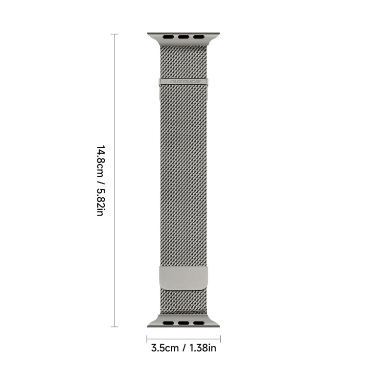 For Apple Watch Series 9 41mm DUX DUCIS Milanese Pro Series Stainless Steel Watch Band(Graphite) - Watch Bands by DUX DUCIS | Online Shopping UK | buy2fix