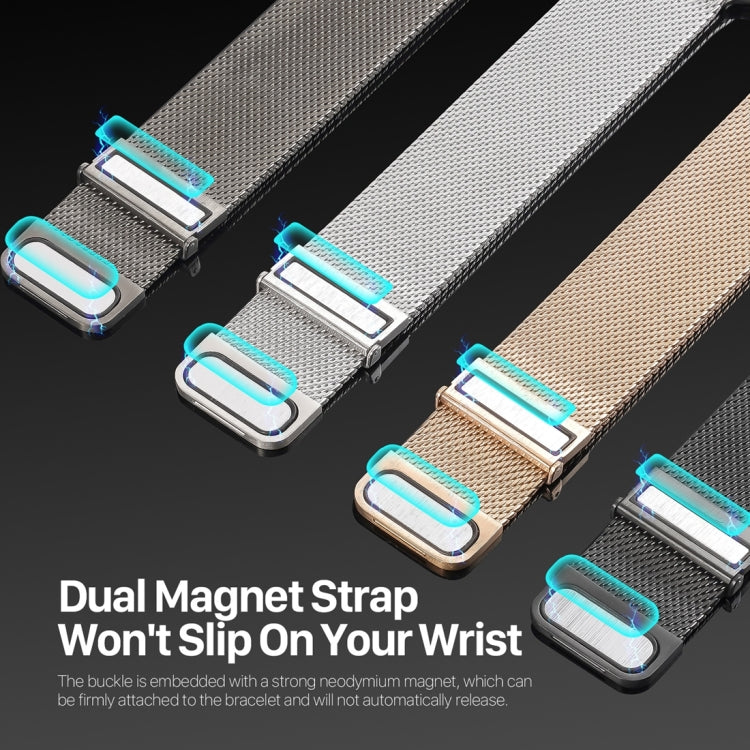 For Apple Watch Ultra 49mm DUX DUCIS Milanese Pro Series Stainless Steel Watch Band(Silver) - Watch Bands by DUX DUCIS | Online Shopping UK | buy2fix