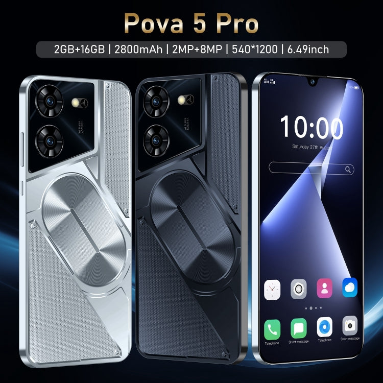 Pova 5 Pro / X15, 2GB+16GB, 6.49 inch Face Identification Android 8.1 MTK6580A Quad Core, Network: 3G, Dual SIM(Black) -  by buy2fix | Online Shopping UK | buy2fix
