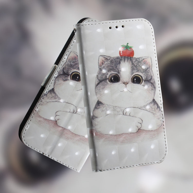 For Google Pixel 9 Pro 3D Colored Horizontal Flip Leather Phone Case(Cute Cat) - Google Cases by buy2fix | Online Shopping UK | buy2fix