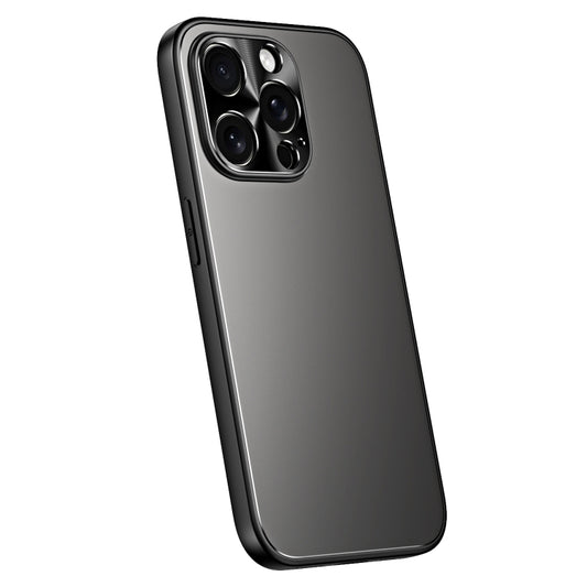 For iPhone 15 Pro R-JUST RJ-61 Electroplating Frosted TPU + PC Phone Case(Grey) - iPhone 15 Pro Cases by R-JUST | Online Shopping UK | buy2fix